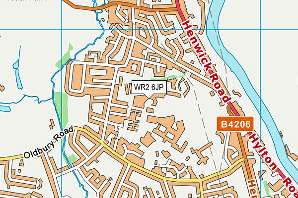 WR2 6JP map - OS VectorMap District (Ordnance Survey) WR2 6JP map - OS VectorMap District (Ordnance Survey)