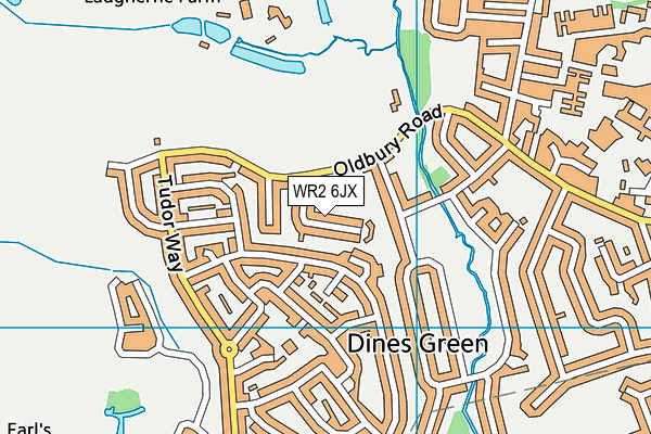 WR2 6JX map - OS VectorMap District (Ordnance Survey) WR2 6JX map - OS VectorMap District (Ordnance Survey)