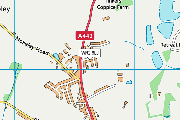 WR2 6LJ map - OS VectorMap District (Ordnance Survey) WR2 6LJ map - OS VectorMap District (Ordnance Survey)