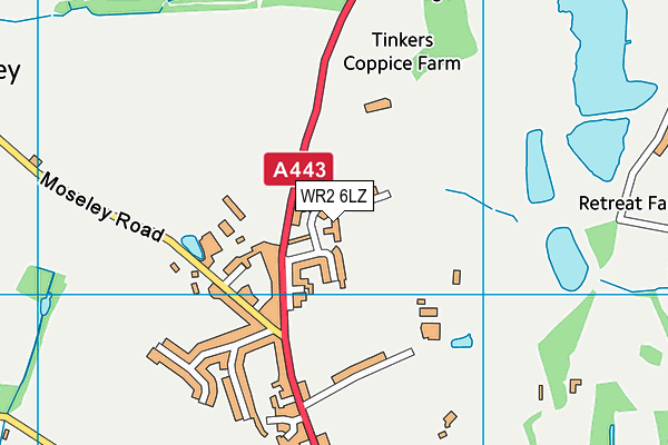 WR2 6LZ map - OS VectorMap District (Ordnance Survey) WR2 6LZ map - OS VectorMap District (Ordnance Survey)