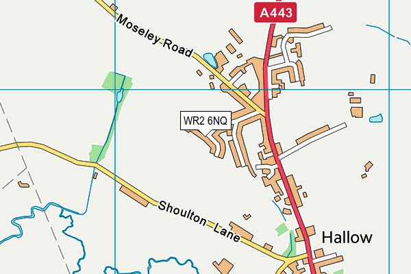 WR2 6NQ map - OS VectorMap District (Ordnance Survey) WR2 6NQ map - OS VectorMap District (Ordnance Survey)