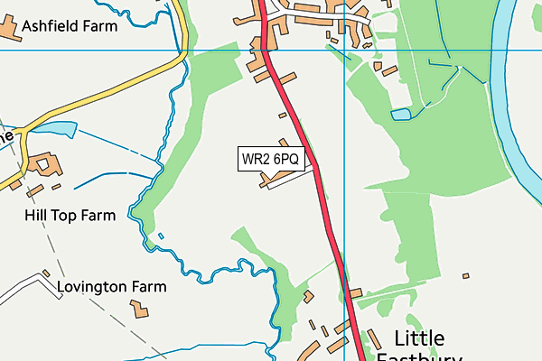 WR2 6PQ map - OS VectorMap District (Ordnance Survey) WR2 6PQ map - OS VectorMap District (Ordnance Survey)