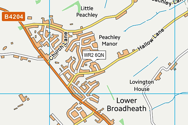 WR2 6QN map - OS VectorMap District (Ordnance Survey) WR2 6QN map - OS VectorMap District (Ordnance Survey)