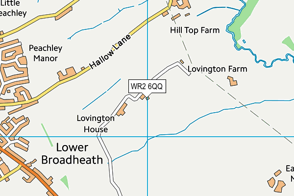 WR2 6QQ map - OS VectorMap District (Ordnance Survey) WR2 6QQ map - OS VectorMap District (Ordnance Survey)