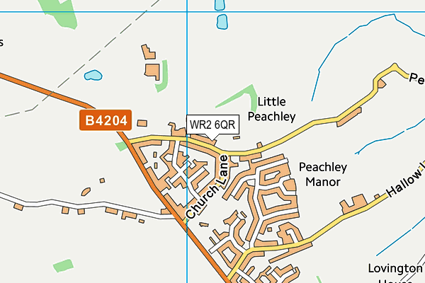 WR2 6QR map - OS VectorMap District (Ordnance Survey) WR2 6QR map - OS VectorMap District (Ordnance Survey)