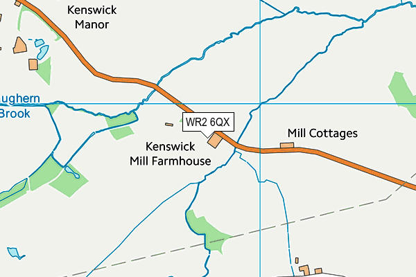 WR2 6QX map - OS VectorMap District (Ordnance Survey) WR2 6QX map - OS VectorMap District (Ordnance Survey)