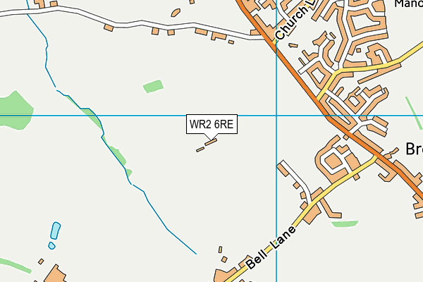 WR2 6RE map - OS VectorMap District (Ordnance Survey) WR2 6RE map - OS VectorMap District (Ordnance Survey)