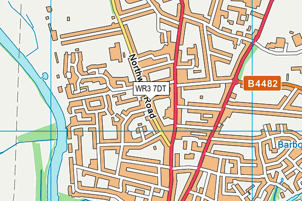 WR3 7DT map - OS VectorMap District (Ordnance Survey) WR3 7DT map - OS VectorMap District (Ordnance Survey)