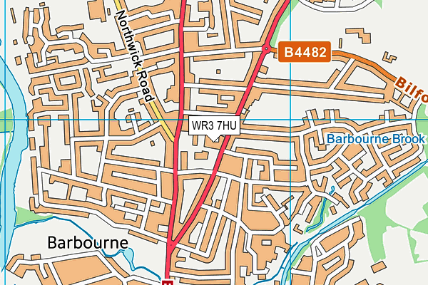 WR3 7HU map - OS VectorMap District (Ordnance Survey) WR3 7HU map - OS VectorMap District (Ordnance Survey)