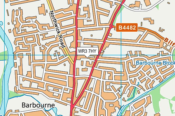 WR3 7HY map - OS VectorMap District (Ordnance Survey) WR3 7HY map - OS VectorMap District (Ordnance Survey)