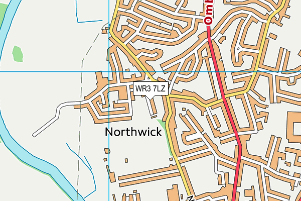 WR3 7LZ map - OS VectorMap District (Ordnance Survey) WR3 7LZ map - OS VectorMap District (Ordnance Survey)