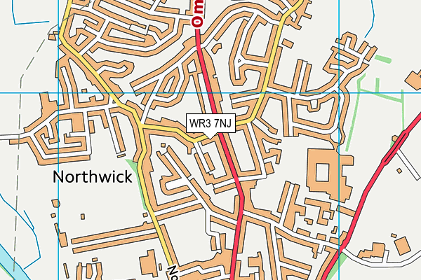 WR3 7NJ map - OS VectorMap District (Ordnance Survey) WR3 7NJ map - OS VectorMap District (Ordnance Survey)