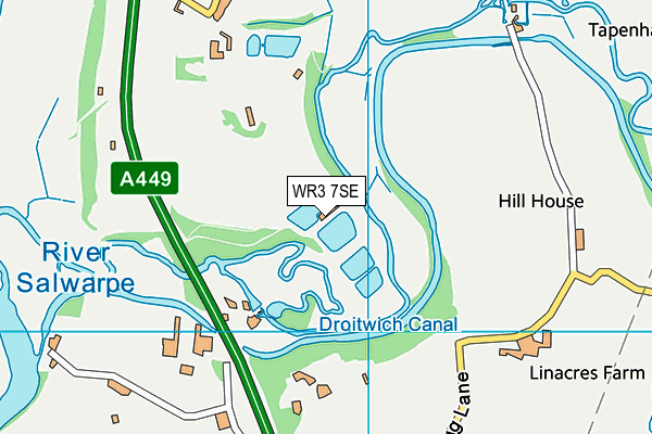 WR3 7SE map - OS VectorMap District (Ordnance Survey) WR3 7SE map - OS VectorMap District (Ordnance Survey)
