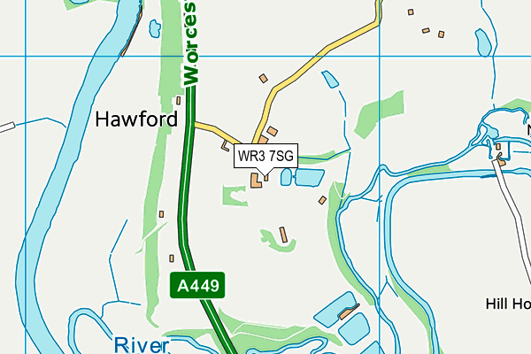 WR3 7SG map - OS VectorMap District (Ordnance Survey) WR3 7SG map - OS VectorMap District (Ordnance Survey)