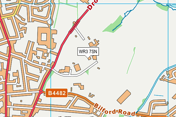 WR3 7SN map - OS VectorMap District (Ordnance Survey) WR3 7SN map - OS VectorMap District (Ordnance Survey)