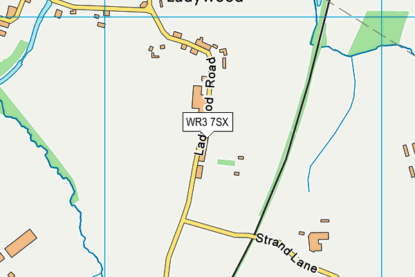 WR3 7SX map - OS VectorMap District (Ordnance Survey) WR3 7SX map - OS VectorMap District (Ordnance Survey)