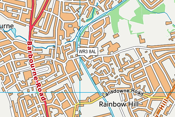 WR3 8AL map - OS VectorMap District (Ordnance Survey) WR3 8AL map - OS VectorMap District (Ordnance Survey)