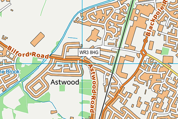 WR3 8HG map - OS VectorMap District (Ordnance Survey) WR3 8HG map - OS VectorMap District (Ordnance Survey)