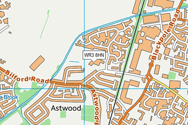 WR3 8HN map - OS VectorMap District (Ordnance Survey) WR3 8HN map - OS VectorMap District (Ordnance Survey)