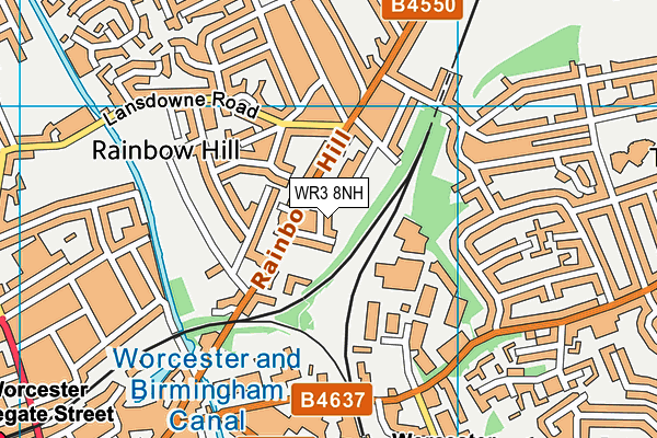 WR3 8NH map - OS VectorMap District (Ordnance Survey) WR3 8NH map - OS VectorMap District (Ordnance Survey)