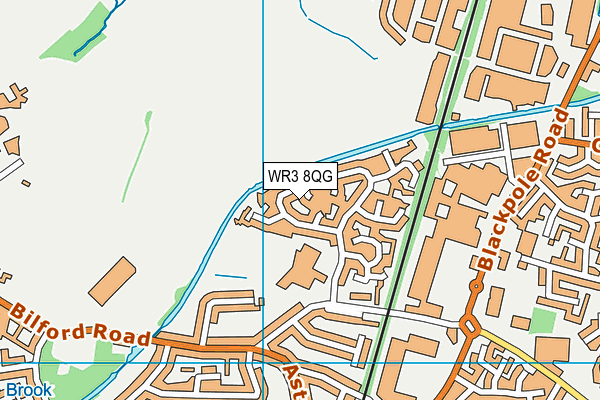 WR3 8QG map - OS VectorMap District (Ordnance Survey) WR3 8QG map - OS VectorMap District (Ordnance Survey)