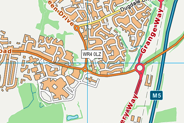 WR4 0LZ map - OS VectorMap District (Ordnance Survey) WR4 0LZ map - OS VectorMap District (Ordnance Survey)