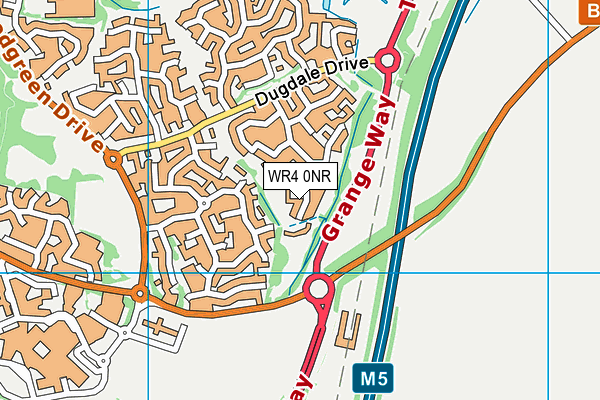 WR4 0NR map - OS VectorMap District (Ordnance Survey) WR4 0NR map - OS VectorMap District (Ordnance Survey)