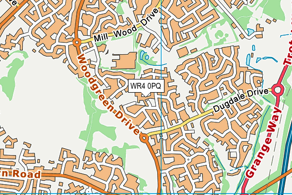 WR4 0PQ map - OS VectorMap District (Ordnance Survey) WR4 0PQ map - OS VectorMap District (Ordnance Survey)