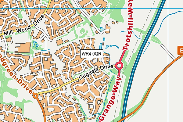 WR4 0QR map - OS VectorMap District (Ordnance Survey) WR4 0QR map - OS VectorMap District (Ordnance Survey)