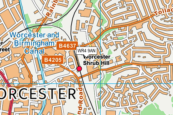 WR4 9AN map - OS VectorMap District (Ordnance Survey) WR4 9AN map - OS VectorMap District (Ordnance Survey)