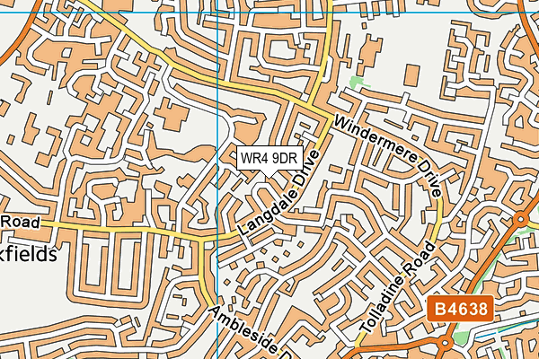 WR4 9DR map - OS VectorMap District (Ordnance Survey) WR4 9DR map - OS VectorMap District (Ordnance Survey)
