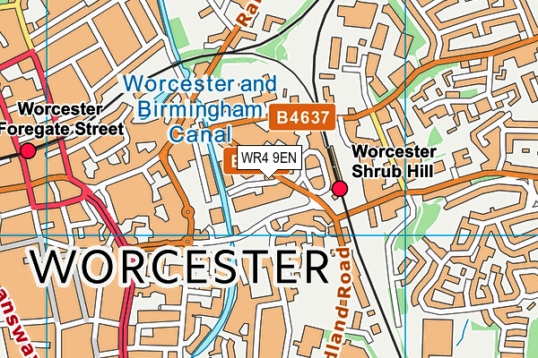 WR4 9EN map - OS VectorMap District (Ordnance Survey) WR4 9EN map - OS VectorMap District (Ordnance Survey)