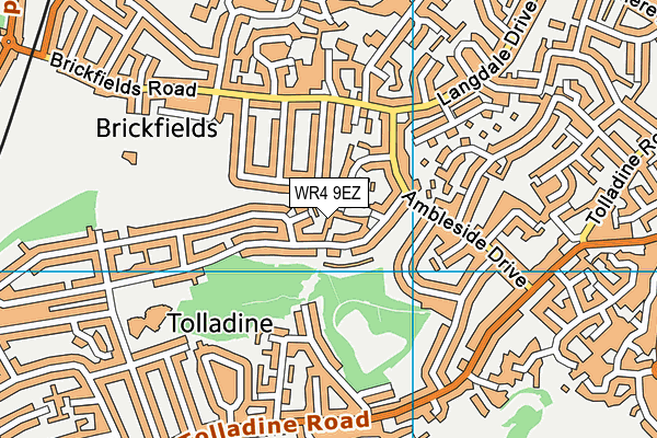 WR4 9EZ map - OS VectorMap District (Ordnance Survey) WR4 9EZ map - OS VectorMap District (Ordnance Survey)