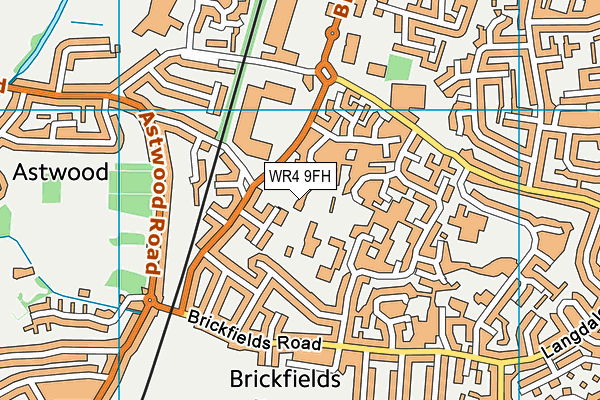 WR4 9FH map - OS VectorMap District (Ordnance Survey) WR4 9FH map - OS VectorMap District (Ordnance Survey)