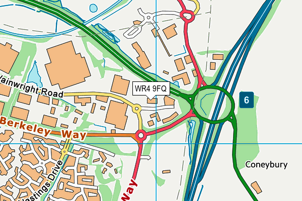 WR4 9FQ map - OS VectorMap District (Ordnance Survey) WR4 9FQ map - OS VectorMap District (Ordnance Survey)