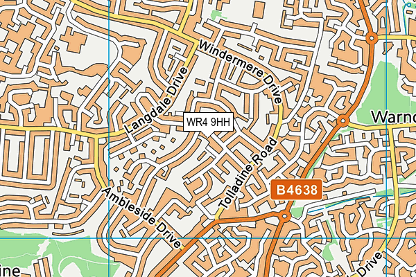 WR4 9HH map - OS VectorMap District (Ordnance Survey) WR4 9HH map - OS VectorMap District (Ordnance Survey)