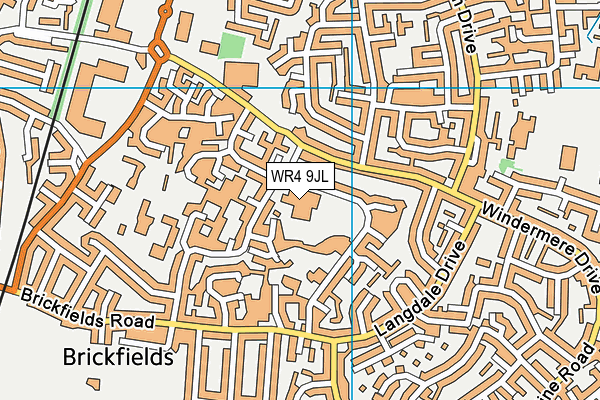 WR4 9JL map - OS VectorMap District (Ordnance Survey) WR4 9JL map - OS VectorMap District (Ordnance Survey)
