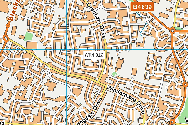 WR4 9JZ map - OS VectorMap District (Ordnance Survey) WR4 9JZ map - OS VectorMap District (Ordnance Survey)