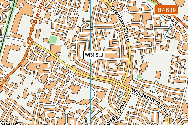 WR4 9LJ map - OS VectorMap District (Ordnance Survey) WR4 9LJ map - OS VectorMap District (Ordnance Survey)
