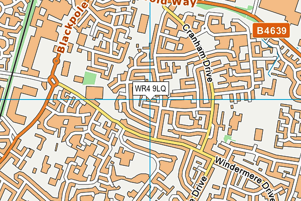 WR4 9LQ map - OS VectorMap District (Ordnance Survey) WR4 9LQ map - OS VectorMap District (Ordnance Survey)