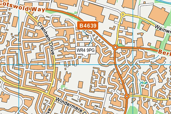 WR4 9PG map - OS VectorMap District (Ordnance Survey) WR4 9PG map - OS VectorMap District (Ordnance Survey)