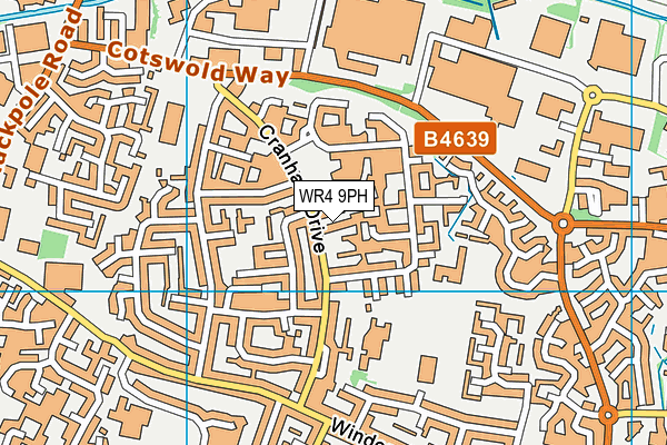 WR4 9PH map - OS VectorMap District (Ordnance Survey) WR4 9PH map - OS VectorMap District (Ordnance Survey)