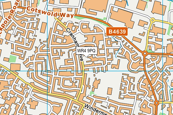 WR4 9PQ map - OS VectorMap District (Ordnance Survey) WR4 9PQ map - OS VectorMap District (Ordnance Survey)