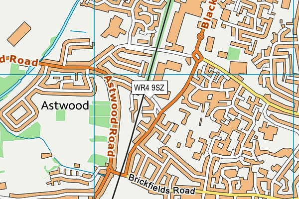 WR4 9SZ map - OS VectorMap District (Ordnance Survey) WR4 9SZ map - OS VectorMap District (Ordnance Survey)