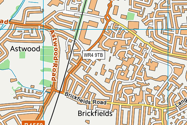 WR4 9TB map - OS VectorMap District (Ordnance Survey) WR4 9TB map - OS VectorMap District (Ordnance Survey)