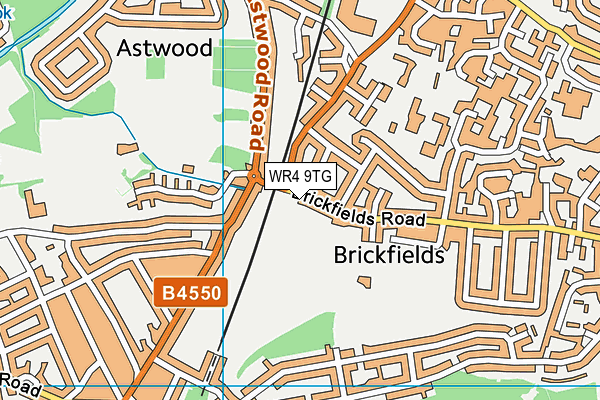 WR4 9TG map - OS VectorMap District (Ordnance Survey) WR4 9TG map - OS VectorMap District (Ordnance Survey)
