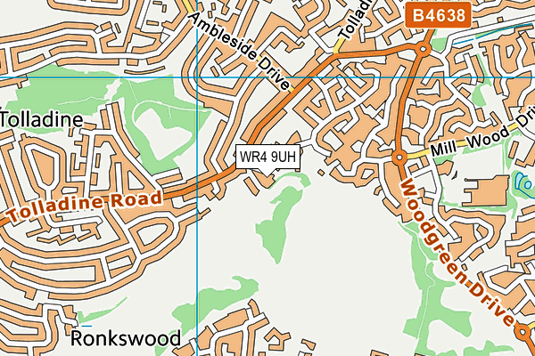 WR4 9UH map - OS VectorMap District (Ordnance Survey) WR4 9UH map - OS VectorMap District (Ordnance Survey)
