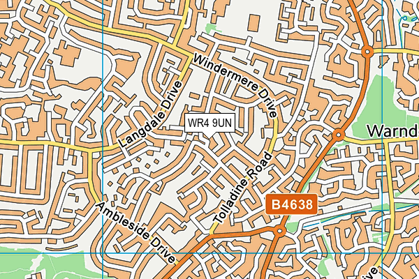 WR4 9UN map - OS VectorMap District (Ordnance Survey) WR4 9UN map - OS VectorMap District (Ordnance Survey)