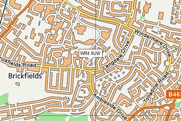WR4 9UW map - OS VectorMap District (Ordnance Survey) WR4 9UW map - OS VectorMap District (Ordnance Survey)