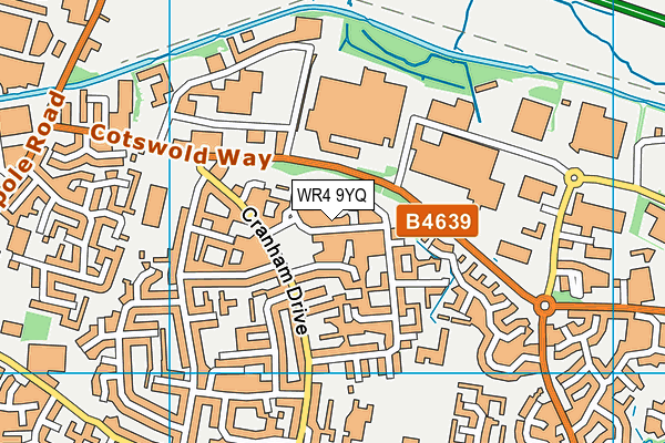 WR4 9YQ map - OS VectorMap District (Ordnance Survey) WR4 9YQ map - OS VectorMap District (Ordnance Survey)